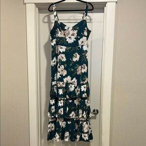 Abercrombie Drama Ruffle Tiered Maxi Dress